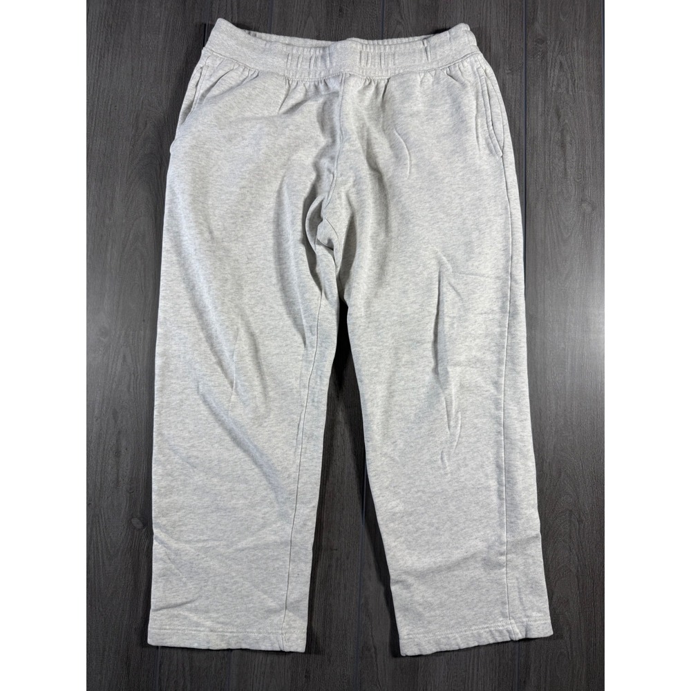 Aeropostale Sweatpants Medium Gray Wide Leg Fleece Relaxed Lounge Pants